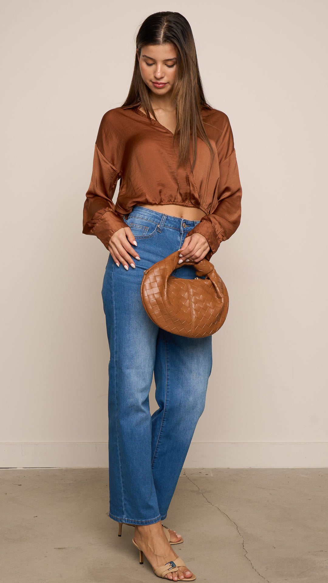 Ferin Top in Brown