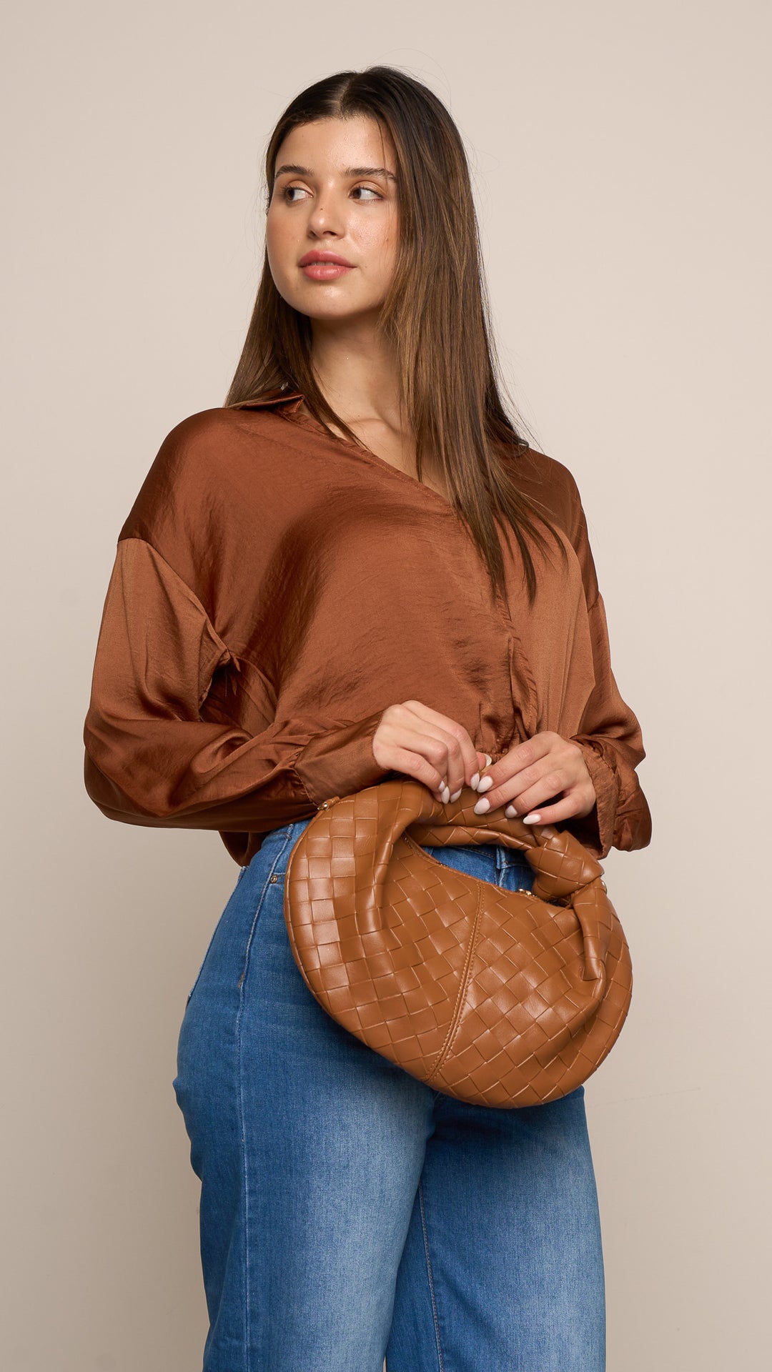 Ferin Top in Brown