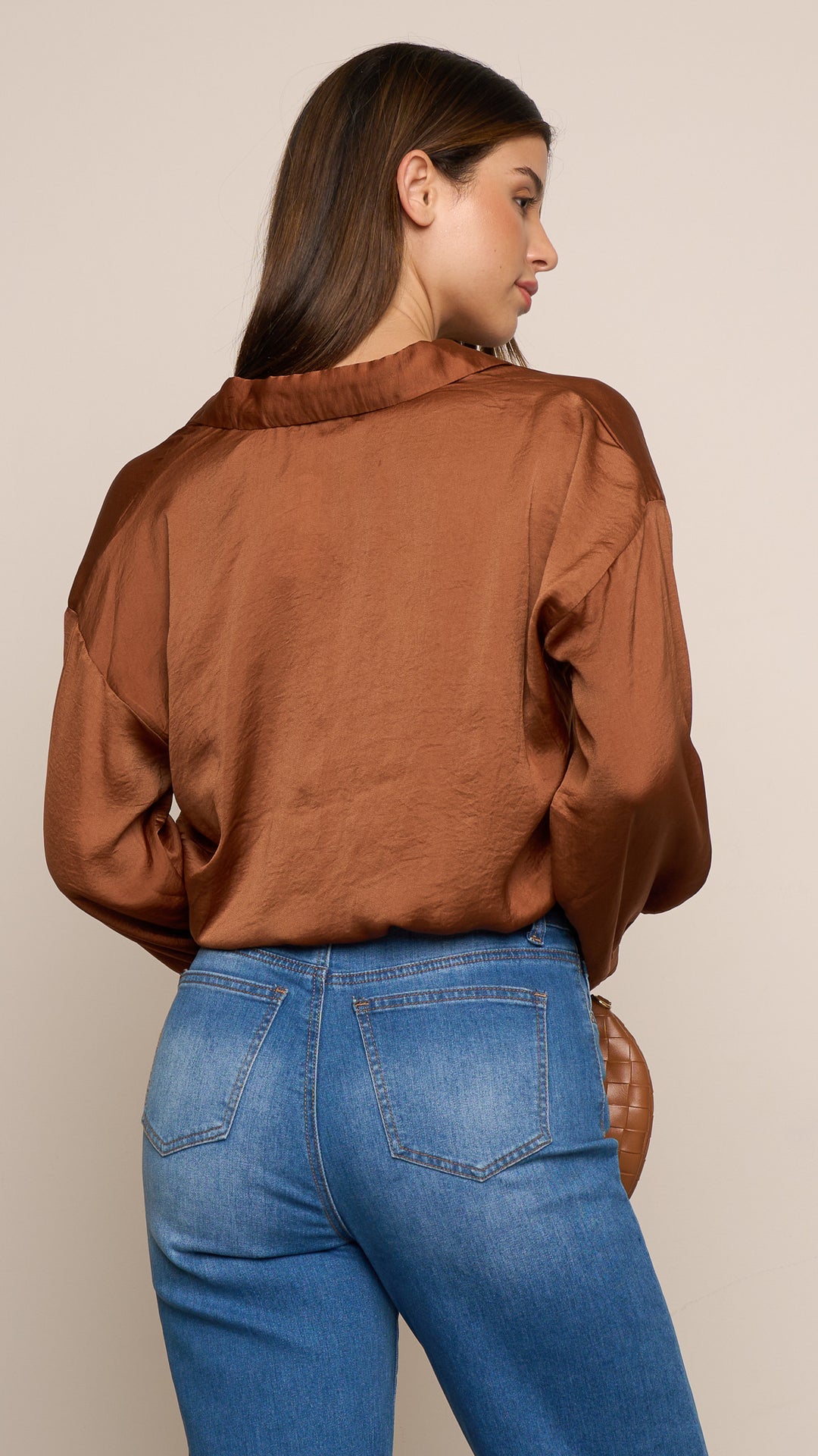 Ferin Top in Brown