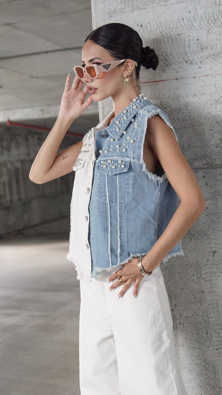 Patel Novelty Denim Vest