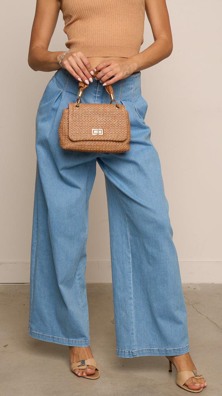 Viviane Denim Pants in light blue