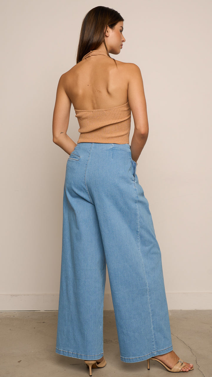 Viviane Denim Pants in light blue