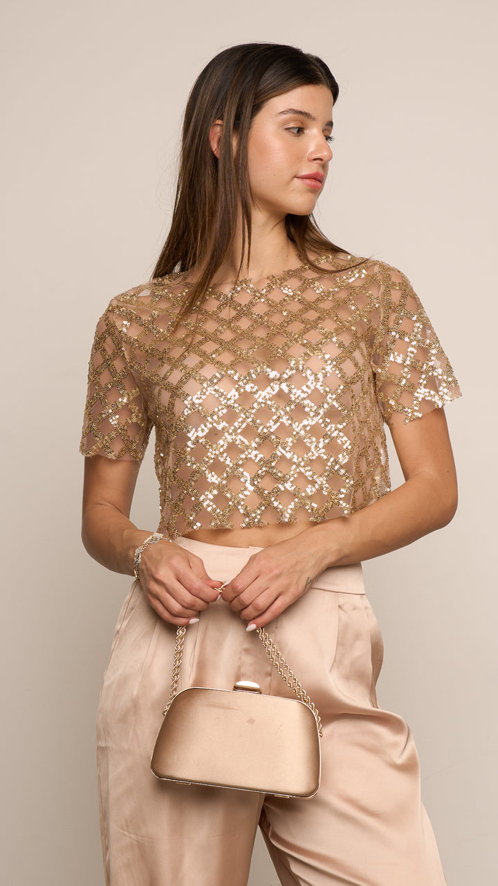 Raino Top in gold