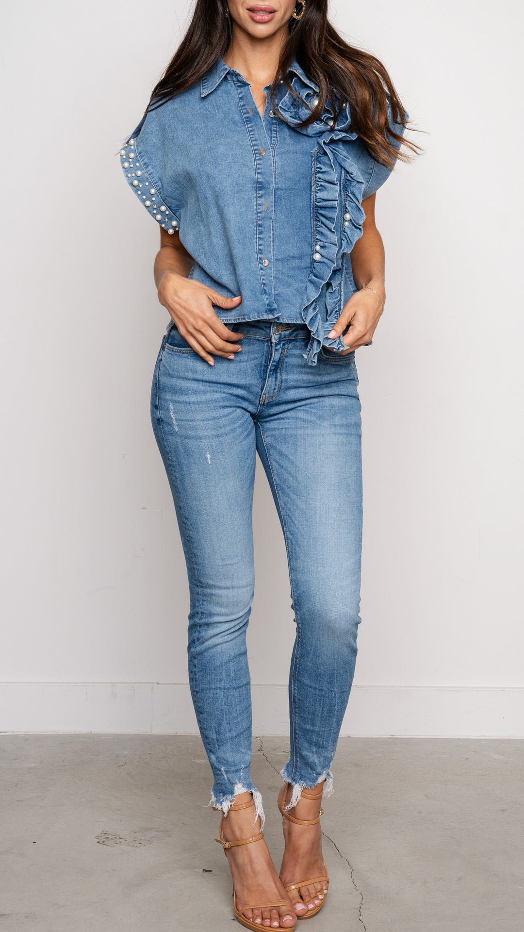 Jezi Denim Top