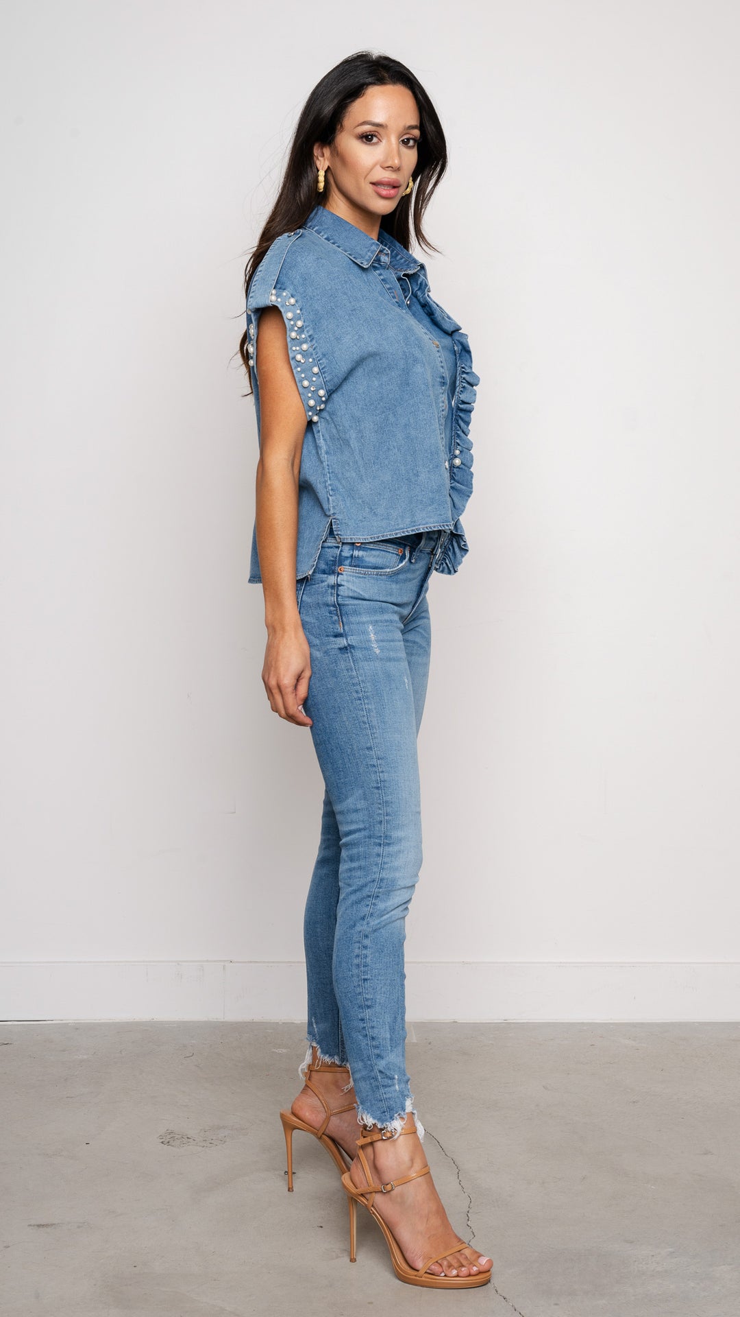 Jezi Denim Top