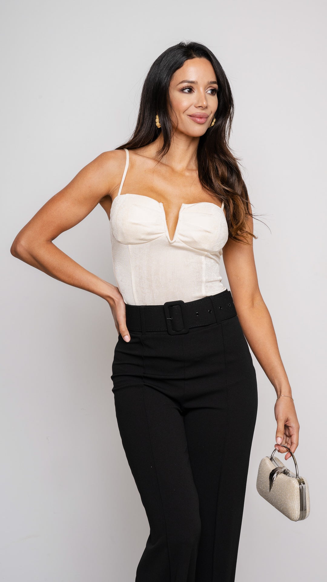 Carlibel Bodysuit in beige